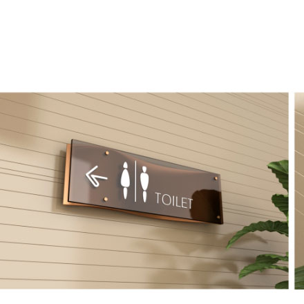 極簡主義酒店導視牌設計 極簡風格酒店導視牌